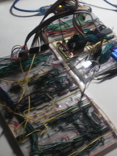 just the VGA card gonnected to the 6502 breadboard computer